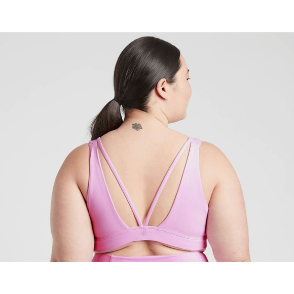 NWOT Athleta Exhale Sports‎ Bra D-DD size 3X Opaque Lilac - Picture 2 of 4